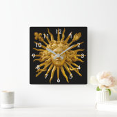 ルイ14世のシンボル スクエア壁時計 (ホーム)