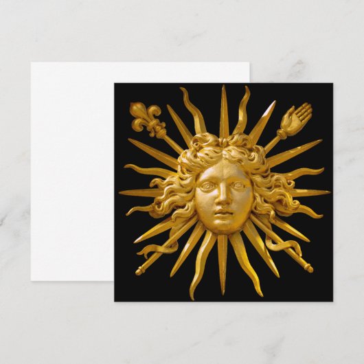 ルイ14世のシンボル 招待状 (正面/裏面)