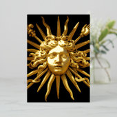 ルイ14世のシンボル 箔シーズンカード (立ち正面)