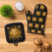 ルイ14世のシンボル 鍋つかみ&鍋敷きセット (トップダウン)