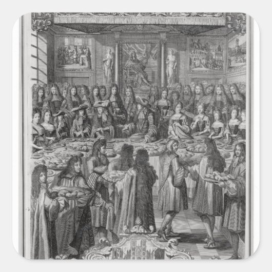 ルイ14世のディナーアットザホテルドゥヴィル スクエアシール (正面)