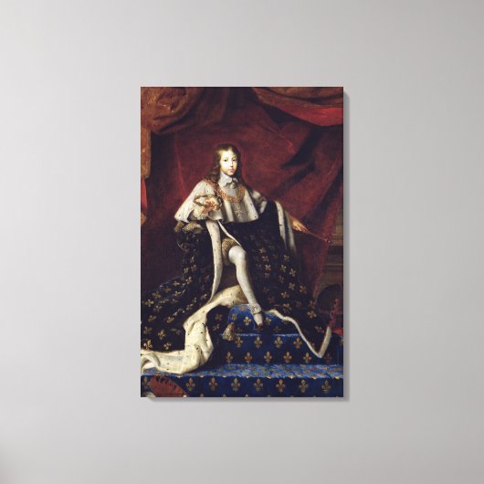 ルイ14世のポートレート1648年10歳 キャンバスプリント (正面)