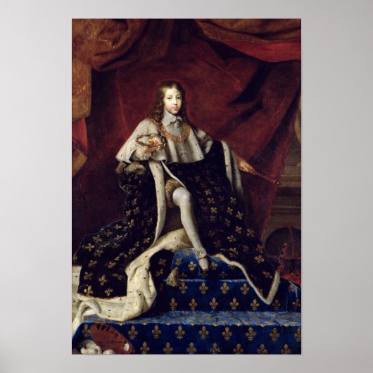 ルイ14世のポートレート1648年10歳 ポスター (正面)