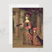 ルイ14世のマリア・テレサの妻 ポストカード (正面/裏面)