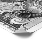 ルイ14世のメダリオンポートレート ポスター (角)