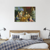 ルイ14世の一族1670年 キャンバスプリント (インサイチュ (寝室))