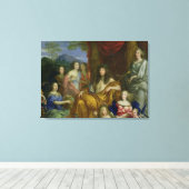 ルイ14世の一族1670年 キャンバスプリント (インサイチュ (ウッドフロア))