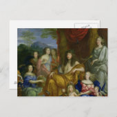 ルイ14世の一族1670年 ポストカード (正面/裏面)