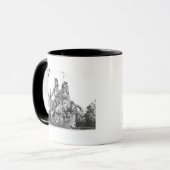 ルイ14世の乗馬の彫像 マグカップ (正面左)