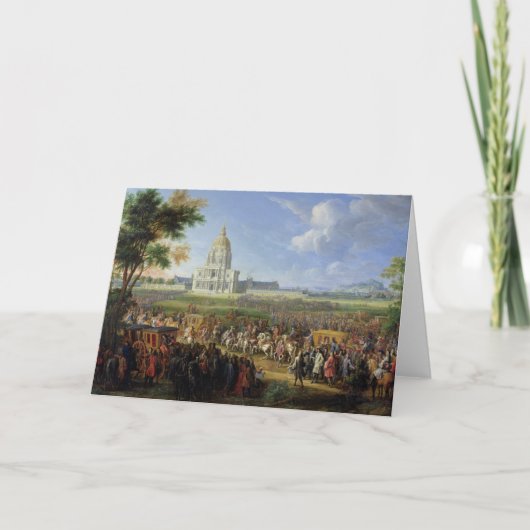 ルイ14世の側近レインヴァリズを訪れる カード (正面)