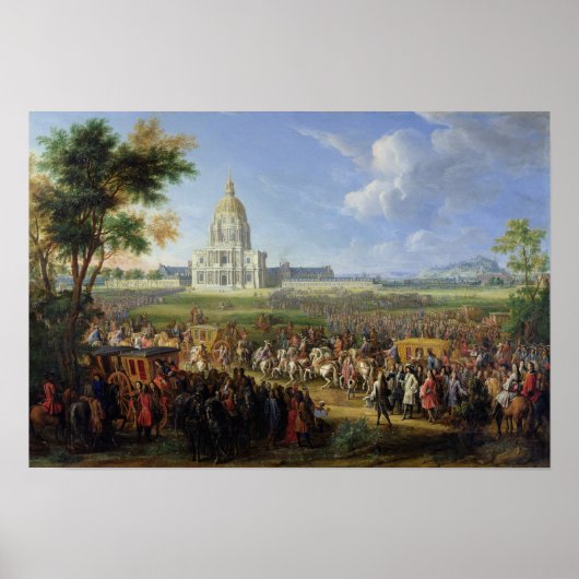 ルイ14世の側近レインヴァリズを訪れる ポスター (正面)