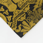 ルイ14世ゴールデンダマスク フリースブランケット (角)