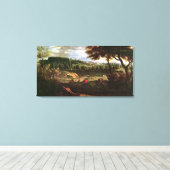 ルイ14世狩りアットマリーwith a view キャンバスプリント (インサイチュ (ウッドフロア))