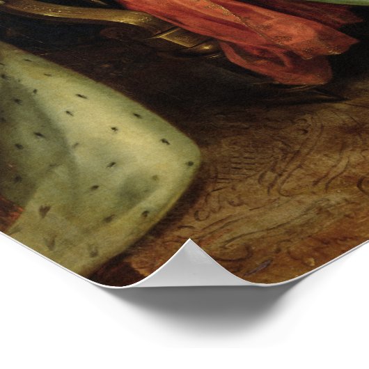 ルイ14世、メゾンロイヤルの計画を掲げる ポスター (角)