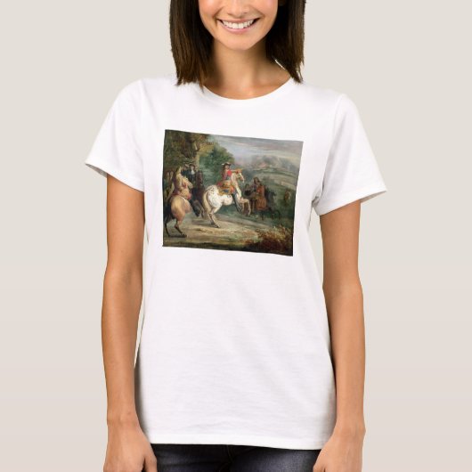 ルイ14世(1638年~1715年)Ciの包囲を監督 Tシャツ (正面)