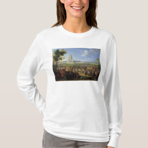 ルイ14世Les Invalidesを訪問する彼の側近 Tシャツ