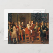 ルイ15世とピョートル1世の会見 ポストカード (正面/裏面)