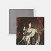 ルイ15世のポートレートで戴冠服， 1715 マグネット (正面/裏面)