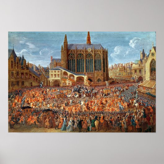 ルイ15世の出発 ポスター (正面)