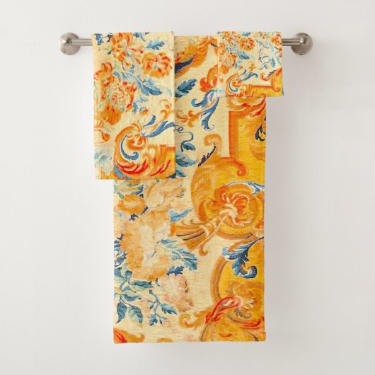 ルイ15世の植物花とペイズリー バスタオルセット (インサイチュ)