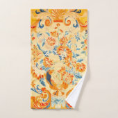 ルイ15世の植物花とペイズリー バスタオルセット (ハンドタオル)