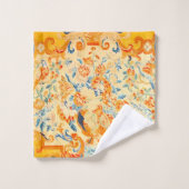 ルイ15世の植物花とペイズリー バスタオルセット (ウォッシュタオル)