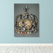 ルイ15世の王冠1722 (金銀、レプリカ) キャンバスプリント (インサイチュ (ウッドフロア))