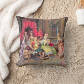 ルイ15世フランスののカラフルモチーフ クッション (ブランケット)