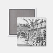 ルイ16世が1792年4月20日に宣戦布告 マグネット (正面/裏面)