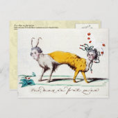 ルイ16世とマリー・アントワネットのサンタイヤ ポストカード (正面/裏面)