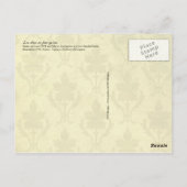 ルイ16世とマリー・アントワネットのサンタイヤ ポストカード (裏面)