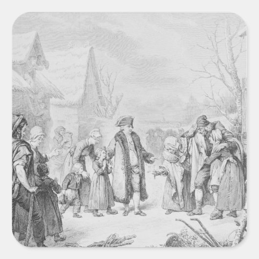 ルイ16世の配布アルムズ スクエアシール (正面)