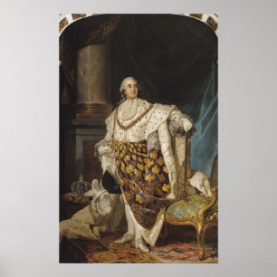 ルイ1774年後の即位ローブのXVI、 ポスター