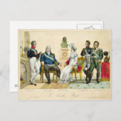 ルイ18世とその家族 ポストカード (正面/裏面)