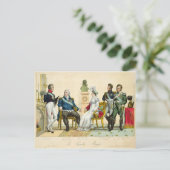 ルイ18世とその家族 ポストカード (スタンド正面)