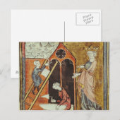 ルイ6世が建築を見守る ポストカード (正面/裏面)