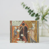 ルイ6世が建築を見守る ポストカード (スタンド正面)