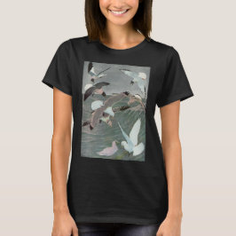 ルイ・アガシ・フエルテスによる海の波の上のカモメ Tシャツ