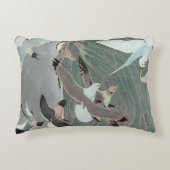 ルイ・アガスフエルテスによる海波の上のカモメ アクセントクッション (正面)