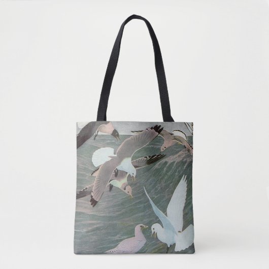 ルイ・アガスフエルテスによる海波の上のカモメ トートバッグ (正面)