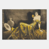 ルイ・イカルト1940年の1950年のデコページデコページング ラッピングペーパーシート (正面2)