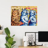 ルイ・ウィンが猫を歌うヴィンテージのポスターお洒落 ポスター (ホームオフィス)