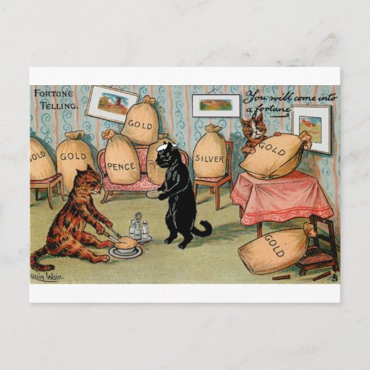 ルイ・ウィンによる占い ポストカード (正面)