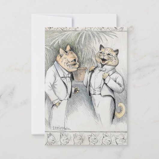 ルイ・ウィンによる夕食後のジョーク サンキューカード (正面)