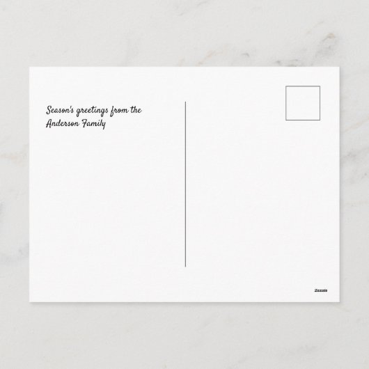 ルイ・ウィンのキャッツヴィルでのクリスマスボール シーズンポストカード (裏面)