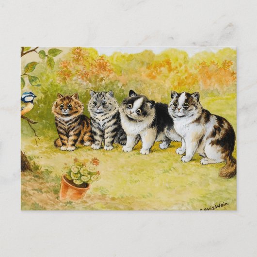 ルイ・ウィンのバーディを見る ポストカード (正面)