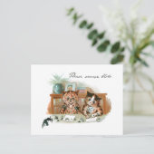 ルイ・ウィンの乱雑な猫 ポストカード (スタンド正面)