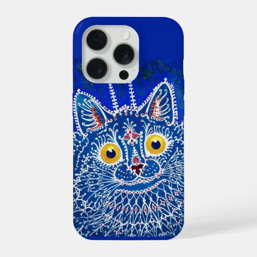 ルイ・ウェインによるゴシック調の猫 iPhoneケース (裏面)