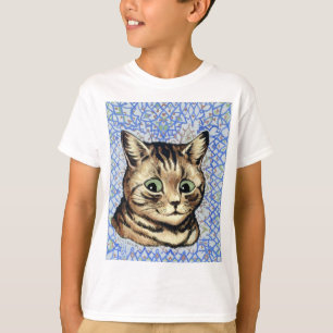 ルイ・ウェインによる猫の頭の絵 Tシャツ