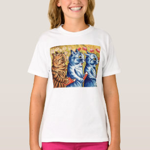 ルイ・ウェインによる3匹の歌う猫 Tシャツ